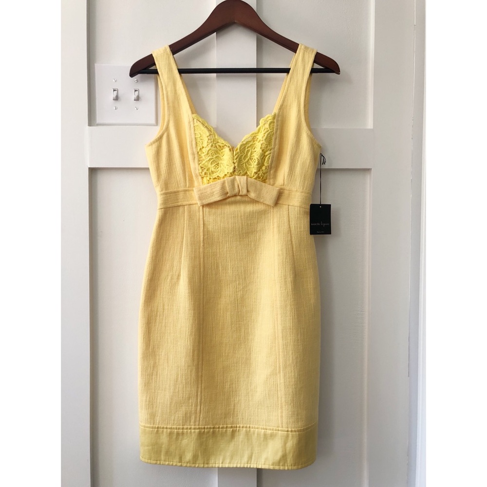 Nanette Lepore Yellow Fitted Dress
